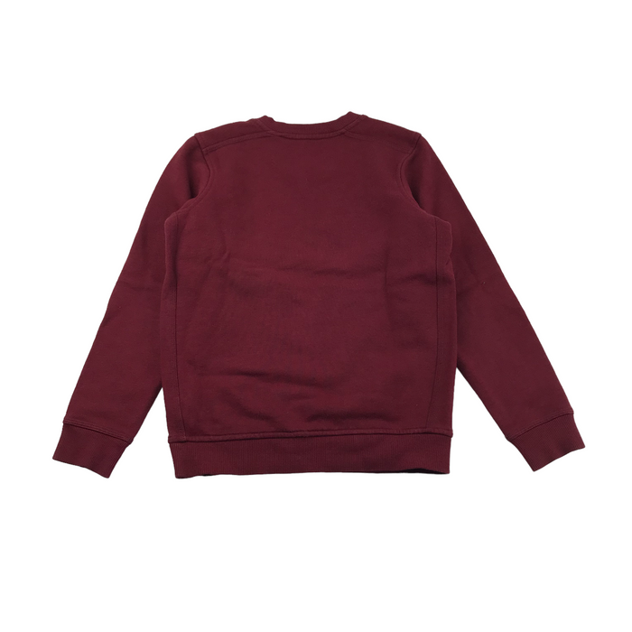 M&S 7 years burgundy v-neck sweater