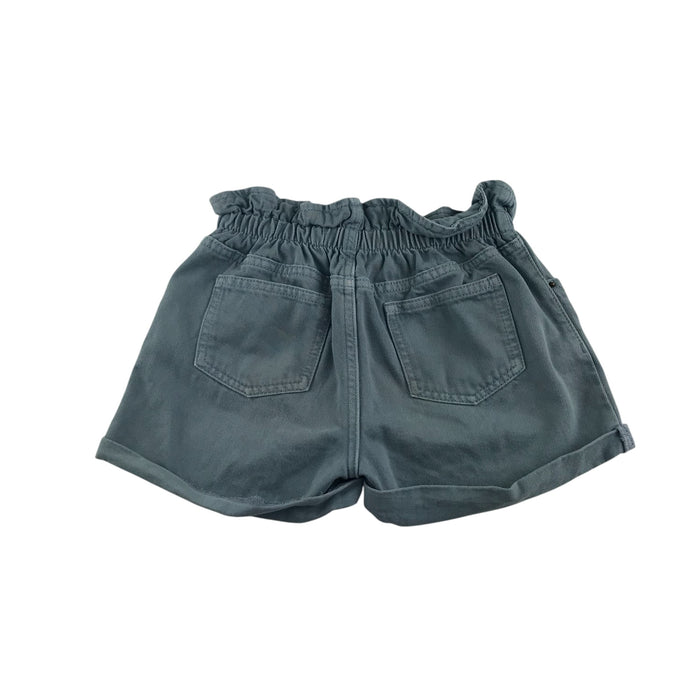 M&S 8-9 years blue denim floral embroidery cotton shorts