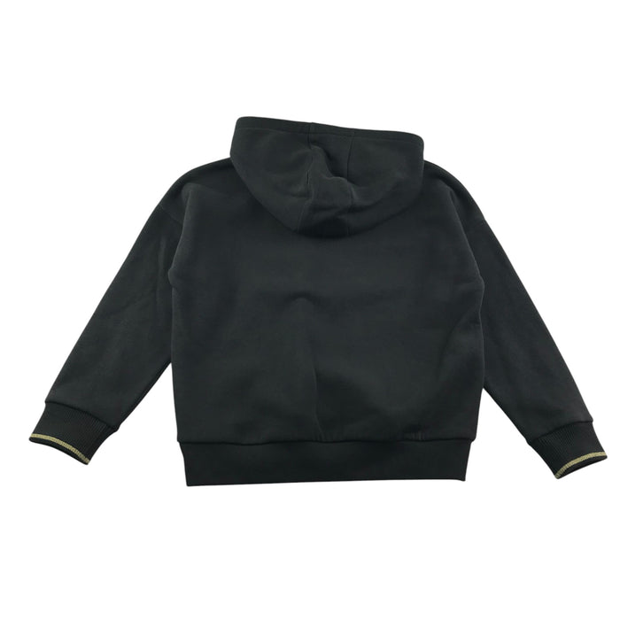 M&S 9-10 years black horse print with sequin hoodie
