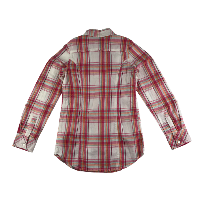 M&S 9-10 years multicolour checked cotton shirt