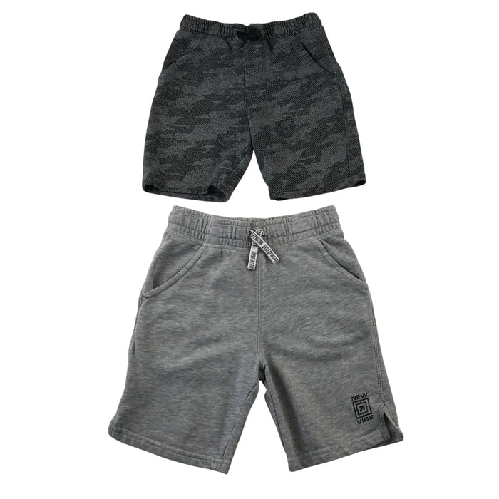 M&S and F&F 7-8 years shorts bundle grey jersey cotton polyester
