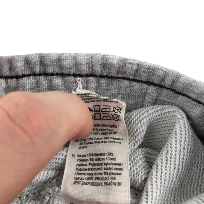 M&S and F&F 7-8 years shorts bundle grey jersey cotton polyester
