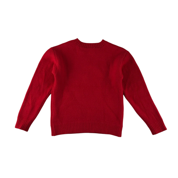 M&S festive jumper 9-10 years red requin reindeer long sleeve pullover
