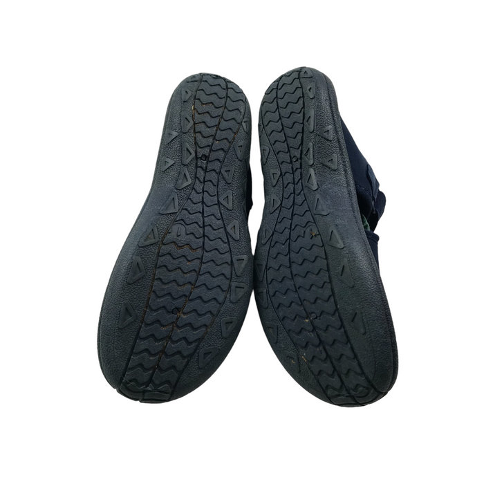 M&S size UK 1 navy aqua shoes