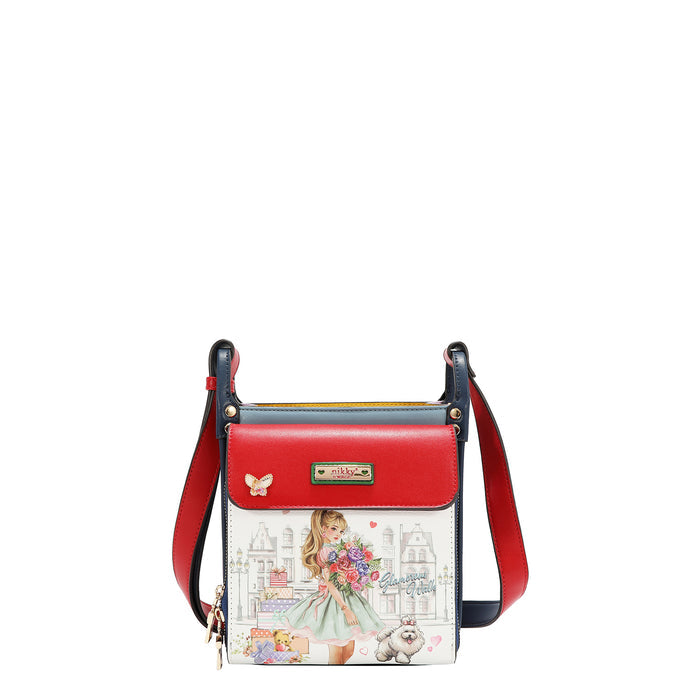 MULTI POCKET SQUARE SHOULDER BAG