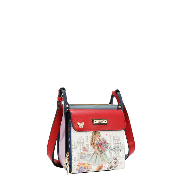 MULTI POCKET SQUARE SHOULDER BAG