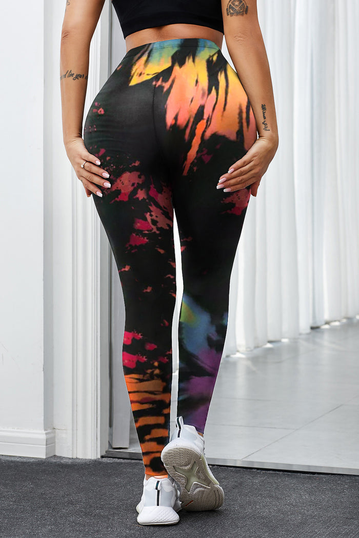 Multicolor Tie-Dye High-Waist Leggings for Women