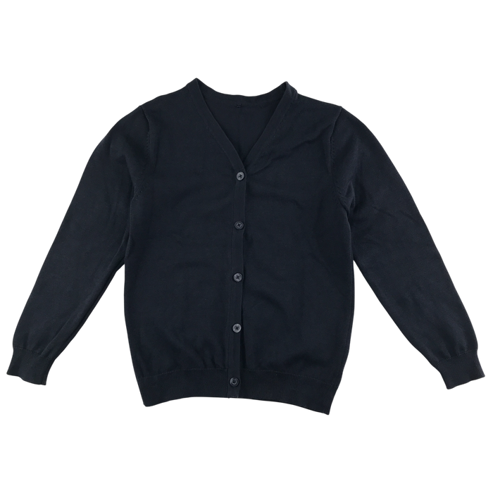 Navy girls plain school cardigan