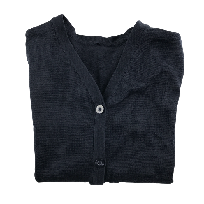 Navy girls plain school cardigan