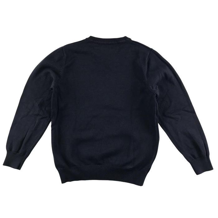 Navy unisex v-neck school jumper