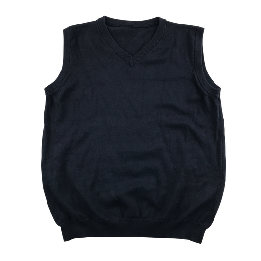 Navy unisex v-neck school tank top