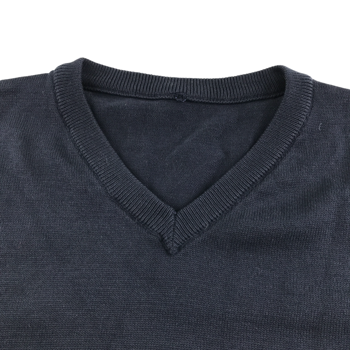Navy unisex v-neck school tank top