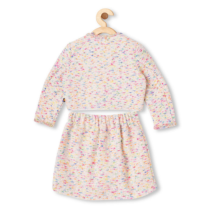 NEON TEXTURED TWEET ENSEMBLE VTM19-080 OFF-WHITE