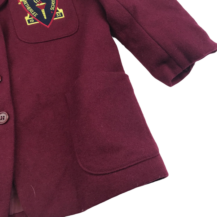Netherlee Primary girls Burgundy Wool Mix Blazer