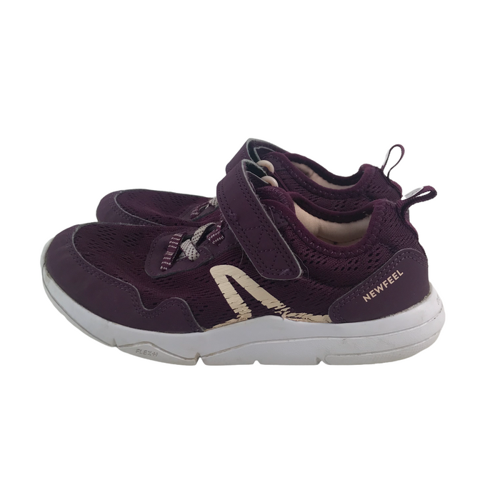 Newfeel size UK 1.5 purple trainers