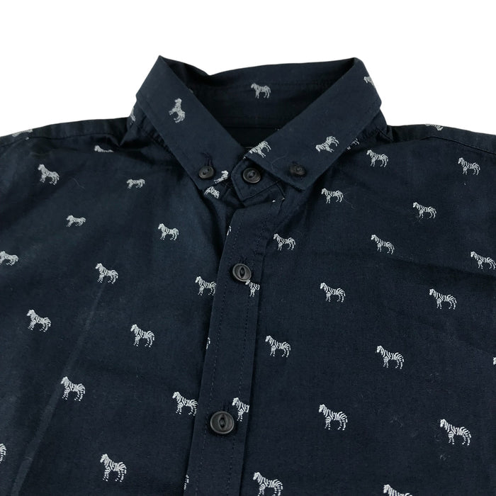 Next 10-11 years navy print shirt