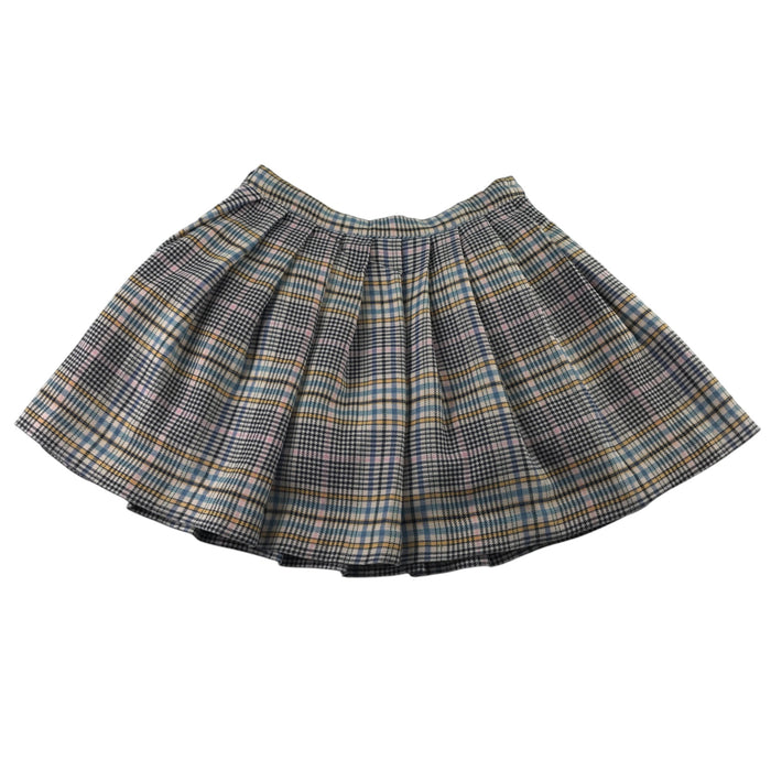 Next 14 years grey check skirt polyester elastane cotton