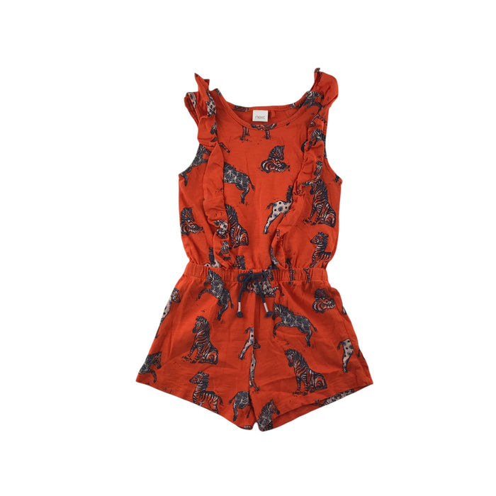 Next 4-5 years orange zebra playsuit