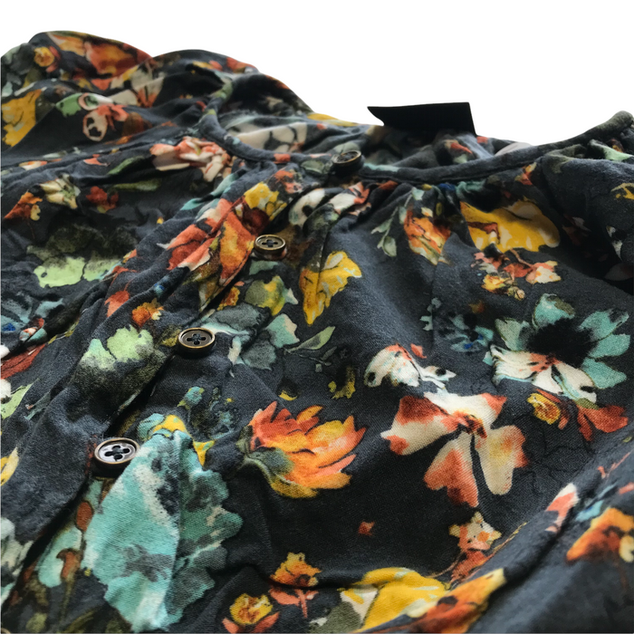 Next 5-6 years black colourful floral playsuit