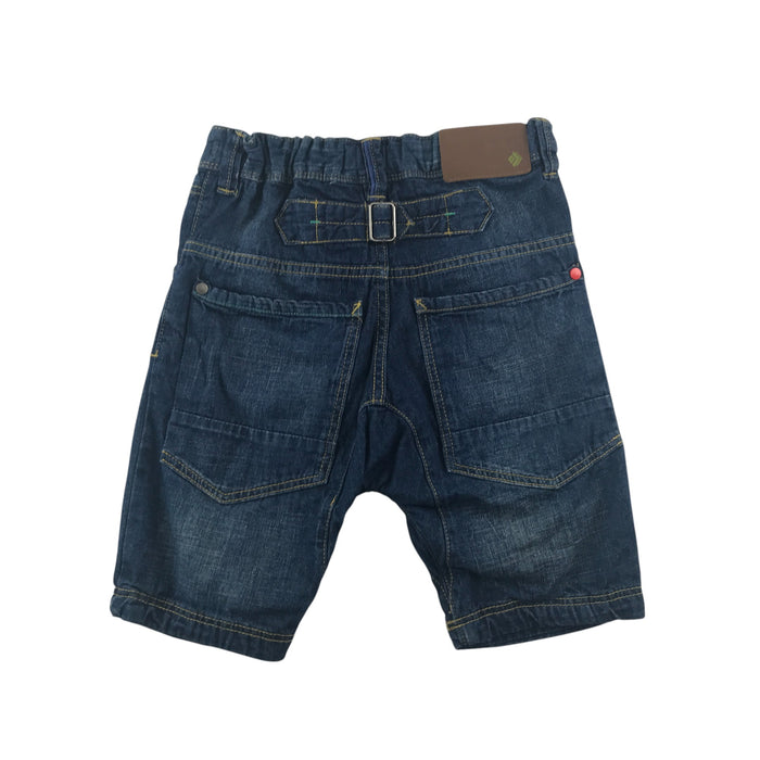 Next 5-6 years blue denim with adjustable waist cotton shorts