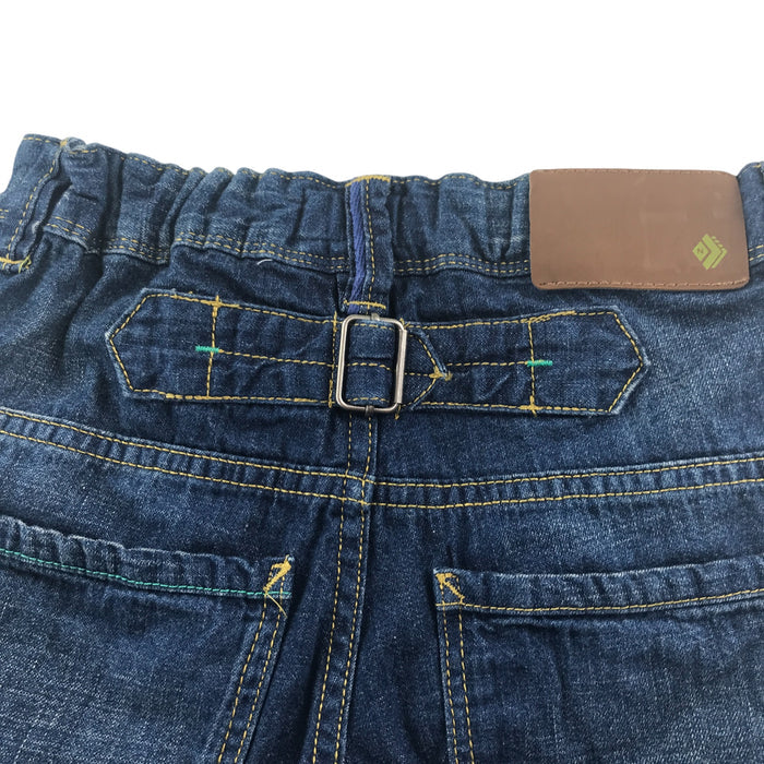 Next 5-6 years blue denim with adjustable waist cotton shorts