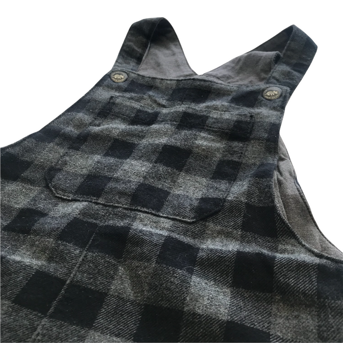 Next 5-6 years grey check dungaree