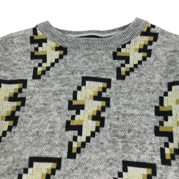 Next 5-6 years grey with lighting jumper