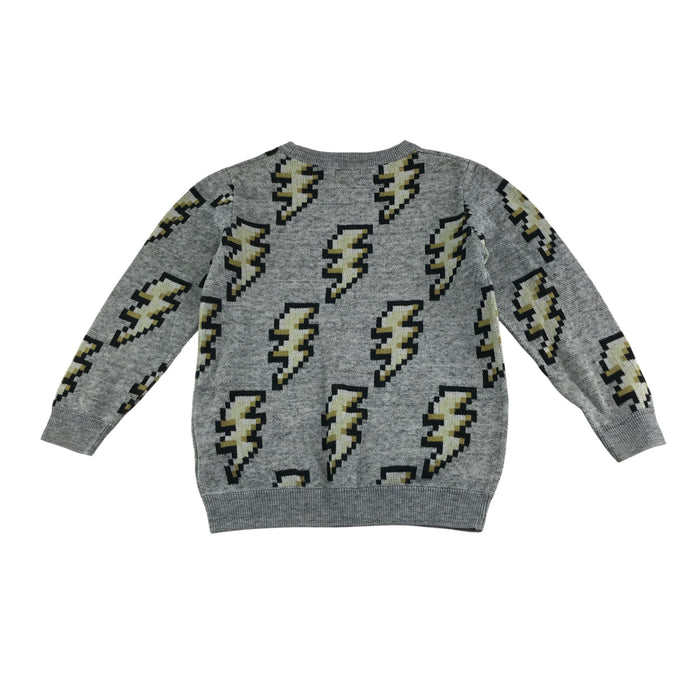 Next 5-6 years grey with lighting jumper