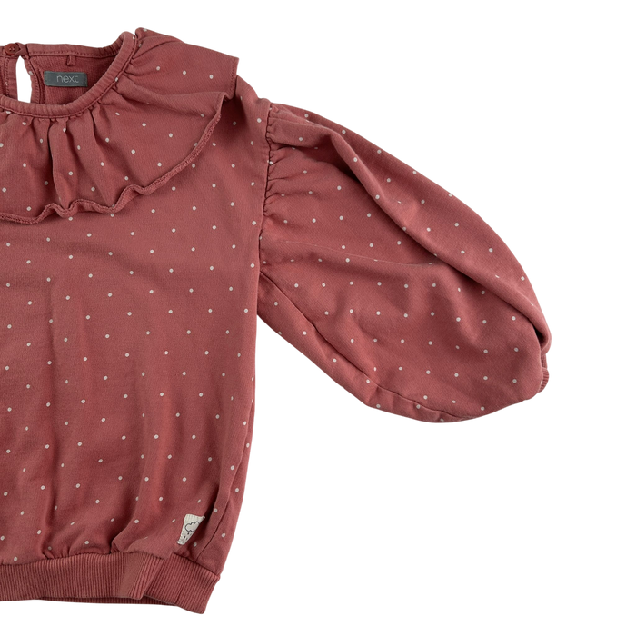 Next 5-6 years pink polka sweater