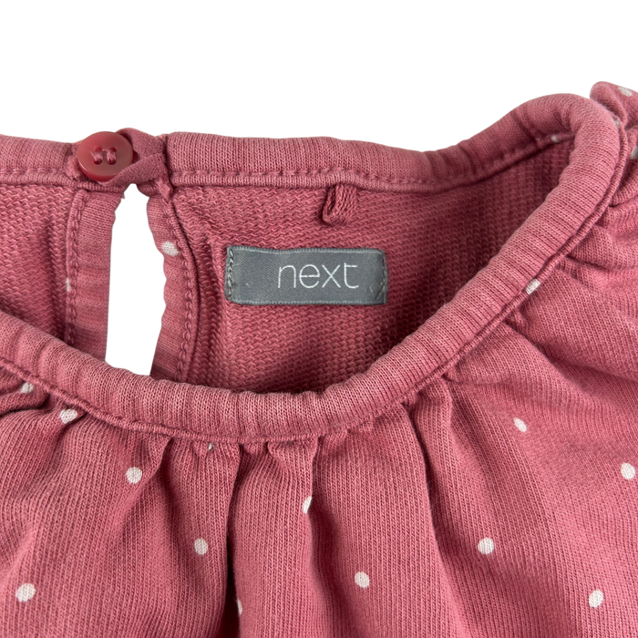 Next 5-6 years pink polka sweater