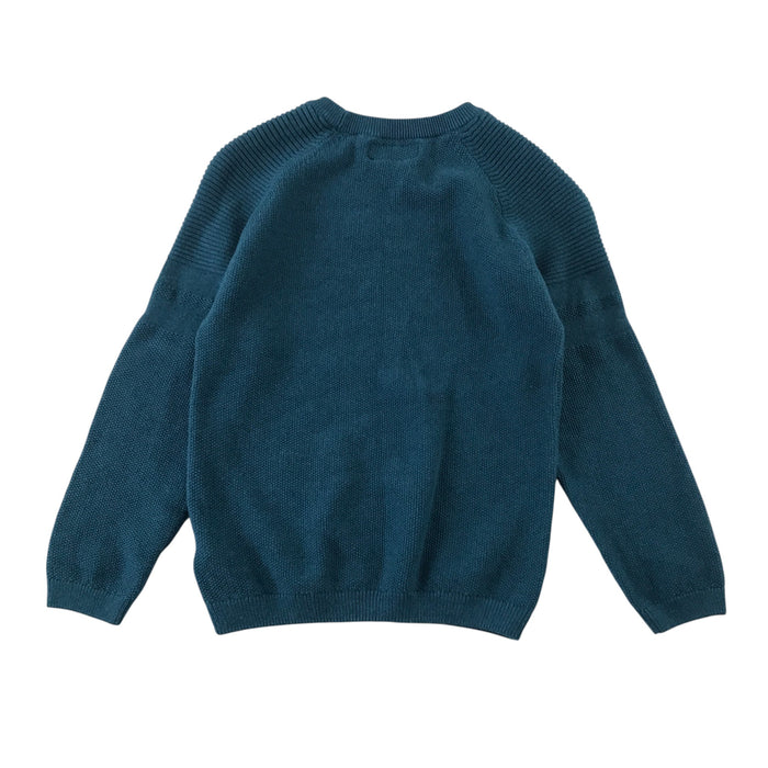 Next 6-7 years teal blue jumper cotton