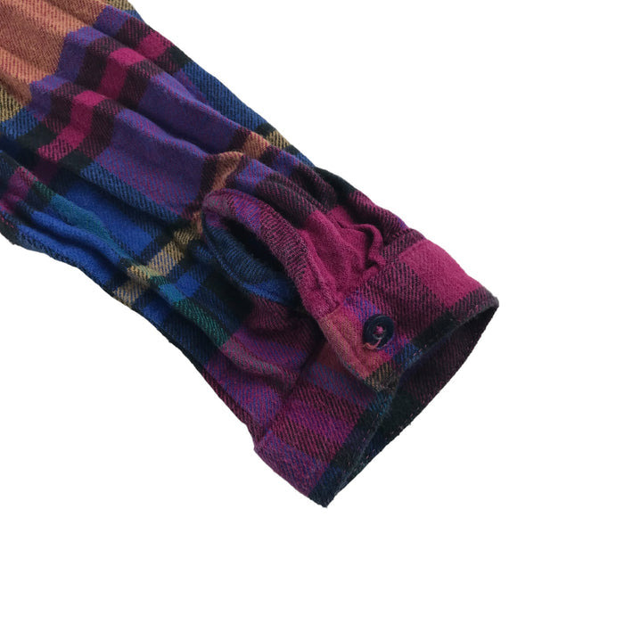 Next 6 years multi-colour checked buttoned cotton shirt