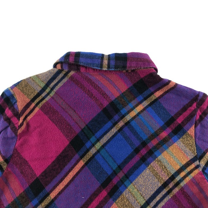 Next 6 years multi-colour checked buttoned cotton shirt