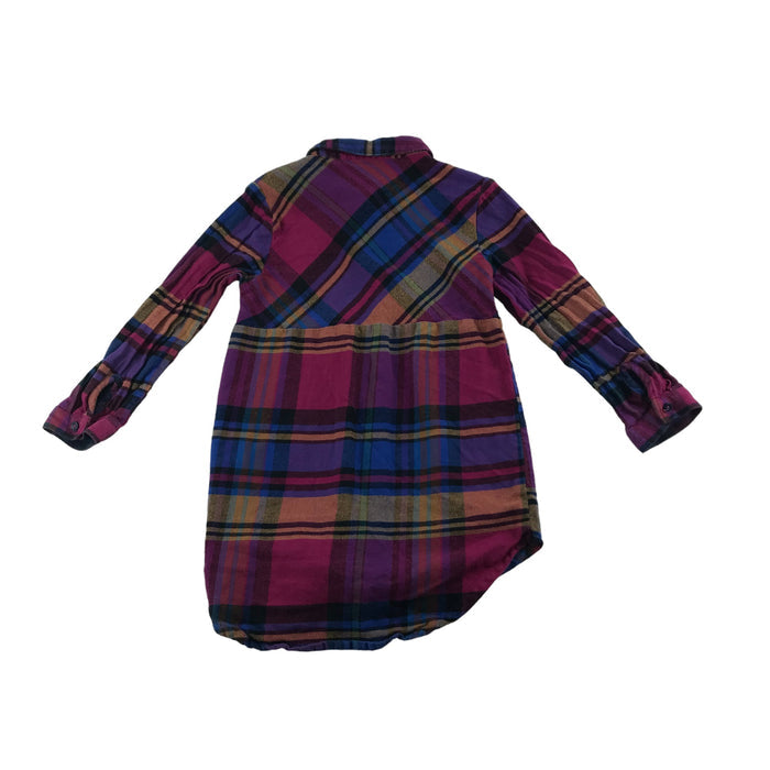 Next 6 years multi-colour checked buttoned cotton shirt