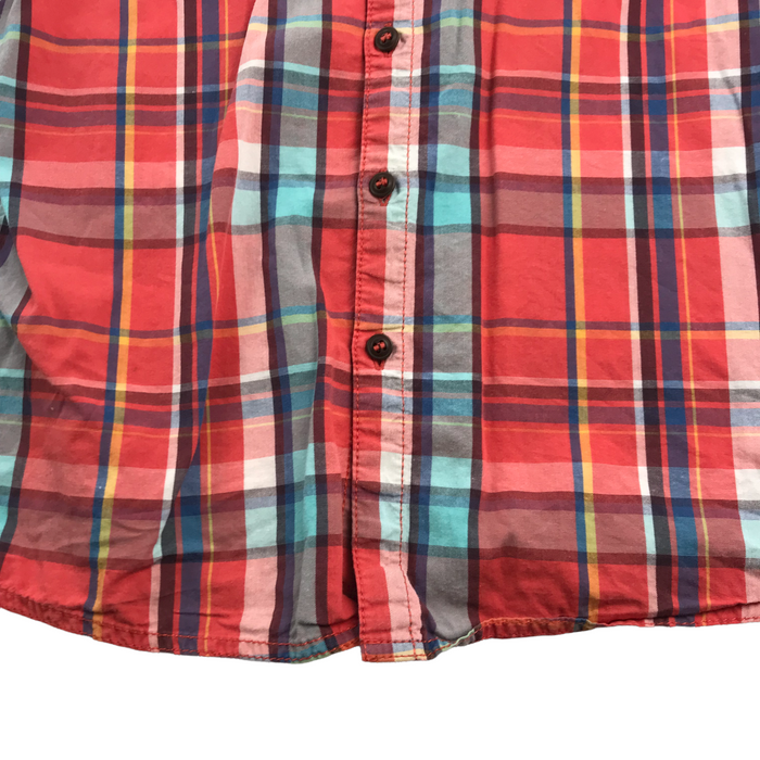 Next 6 years red checked short sleeve shirt