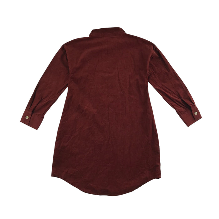 Next 7-8 years burnt redish brown corduroy buttoned shirt