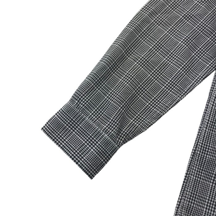 Next 7 years black and white houndstooth press buttoned cotton shirt