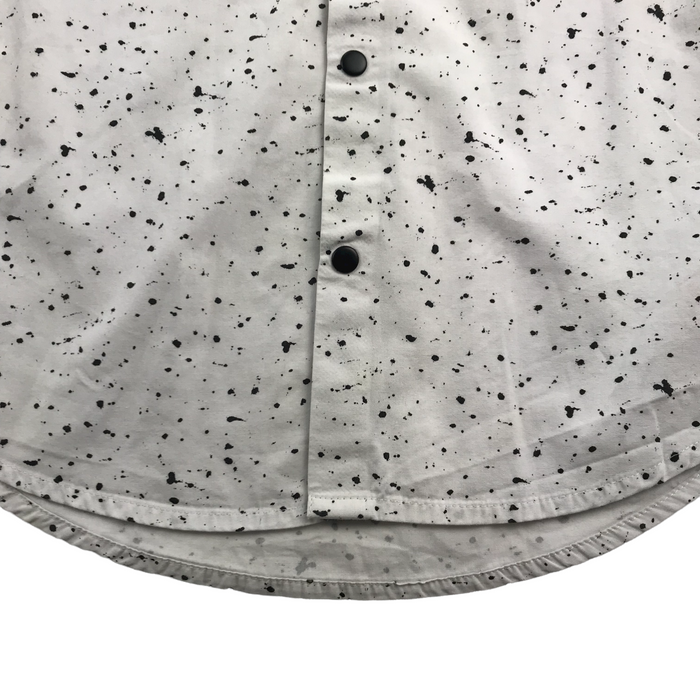 Next 7 years white and black splash print short sleeve shirt