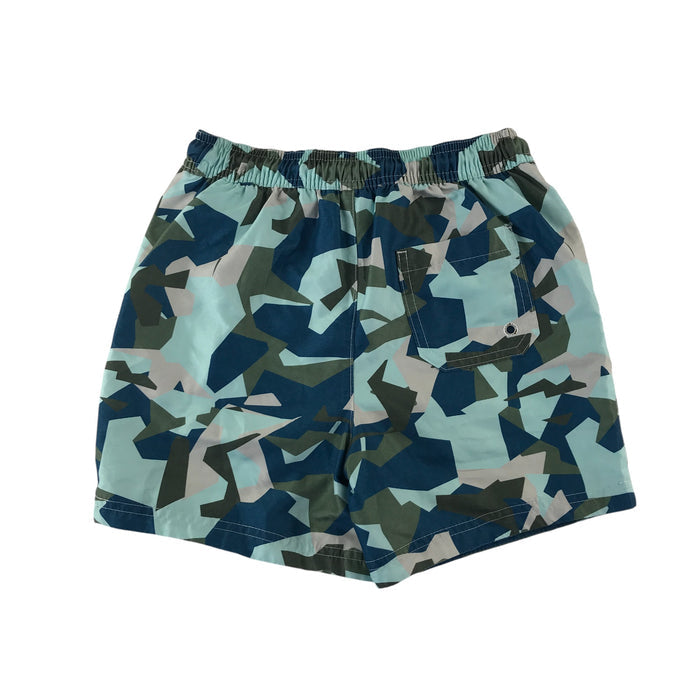 Next 8-9 years blue khaki camo swim trunks