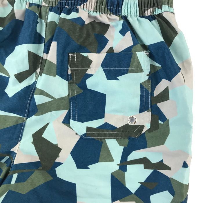 Next 8-9 years blue khaki camo swim trunks