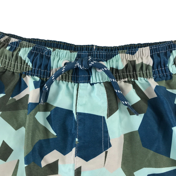 Next 8-9 years blue khaki camo swim trunks