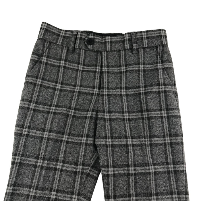 Next 8-9 years grey check tailored  trousers