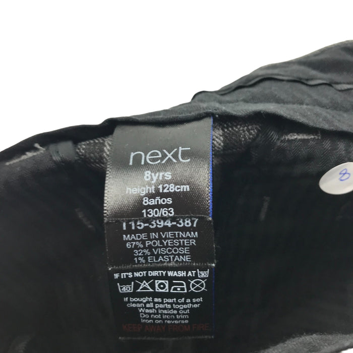 Next 8-9 years grey check tailored  trousers