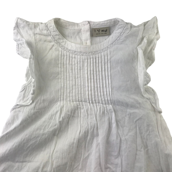Next 8-9 years years white butterfly frills blouse
