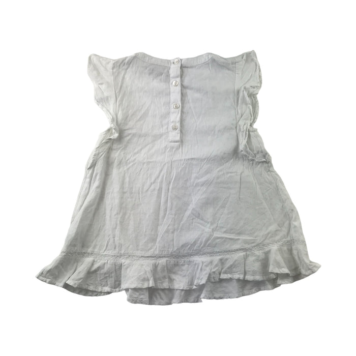 Next 8-9 years years white butterfly frills blouse