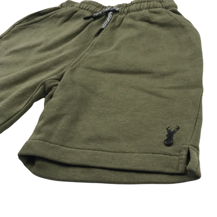 Next 8-9 yrs khaki green jersey plain shorts