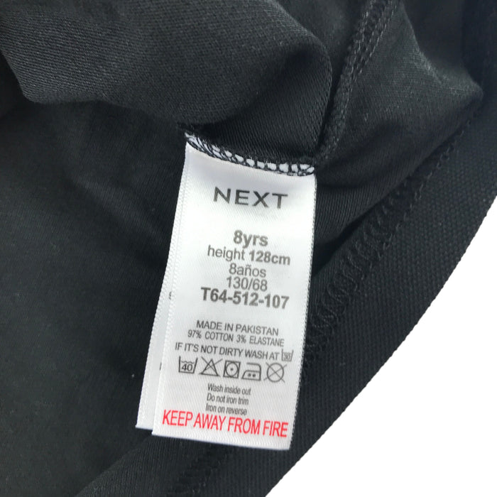 Next 8 years black polo shirt Minecraft print