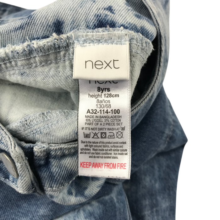 Next 8 years blue dungarees