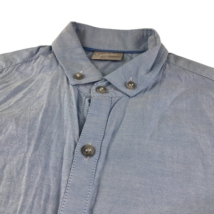 Next 9-10 years blue plain long sleeve shirt