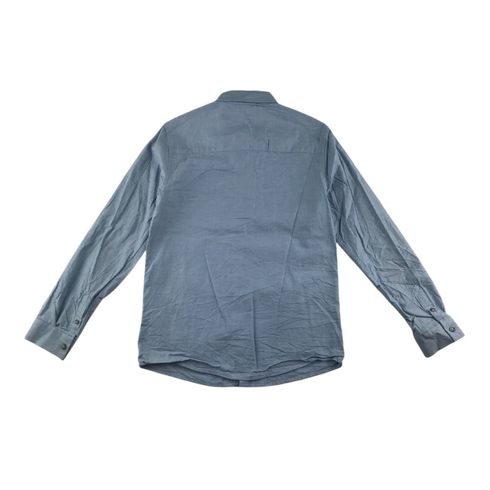 Next 9-10 years blue plain long sleeve shirt